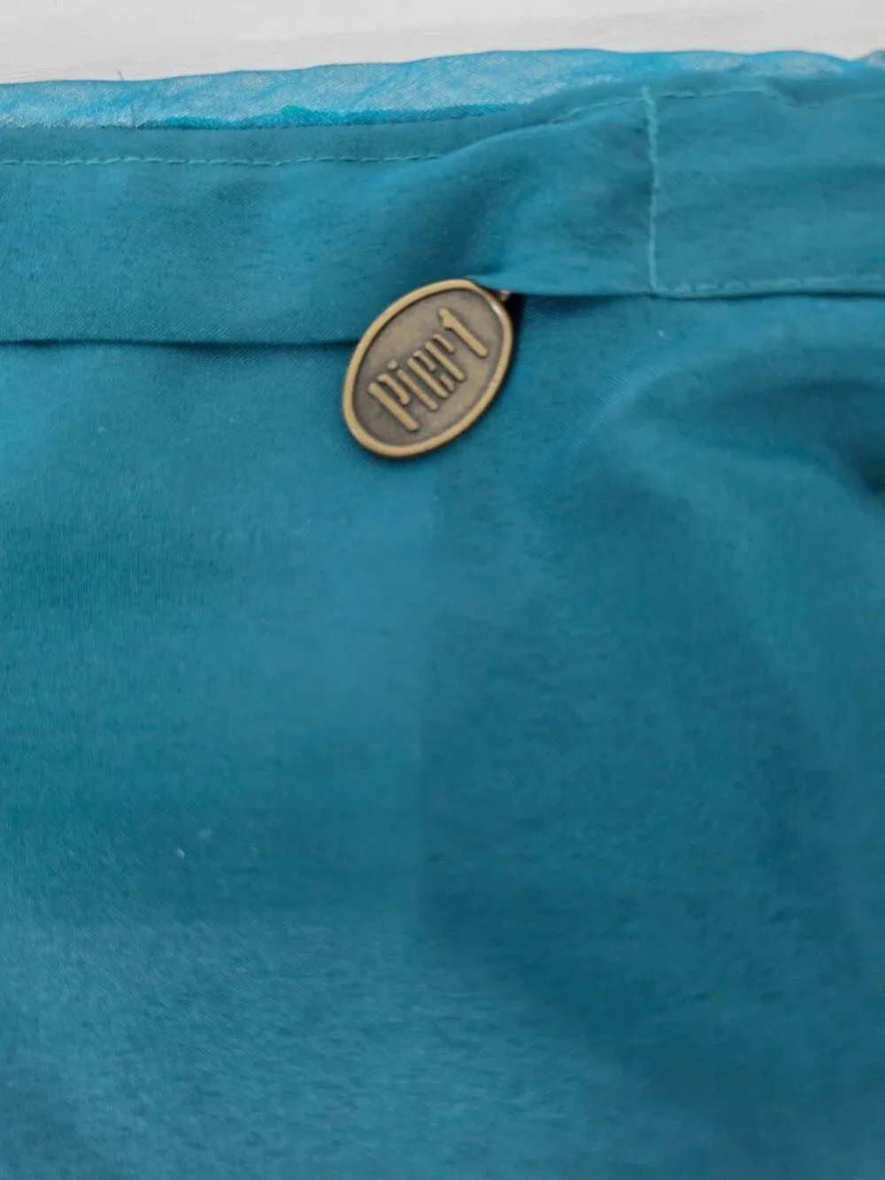 Pier 1 Sequined Teal 12x12 Pillow Cover